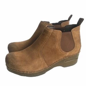 Dansko Booties Suede Brown Boots Clogs